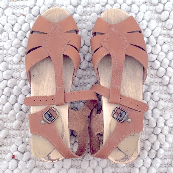 Sven clog sandal in cognac - Picture 3 of 3